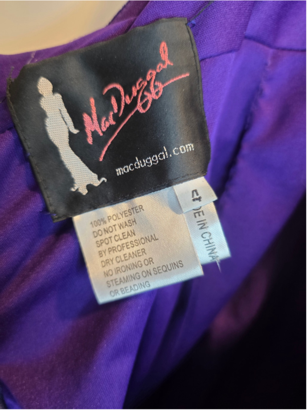 Mac Duggal Purple Velvet Halter Romper Gown Overskirt Pageant OOC Fun Fashion - Picture 7 of 15